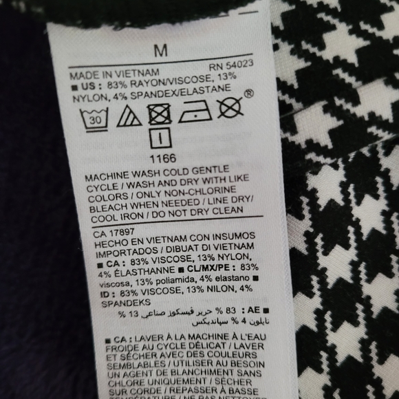 Houndstooth, stretchy, skinny pants - Picture 3 of 3